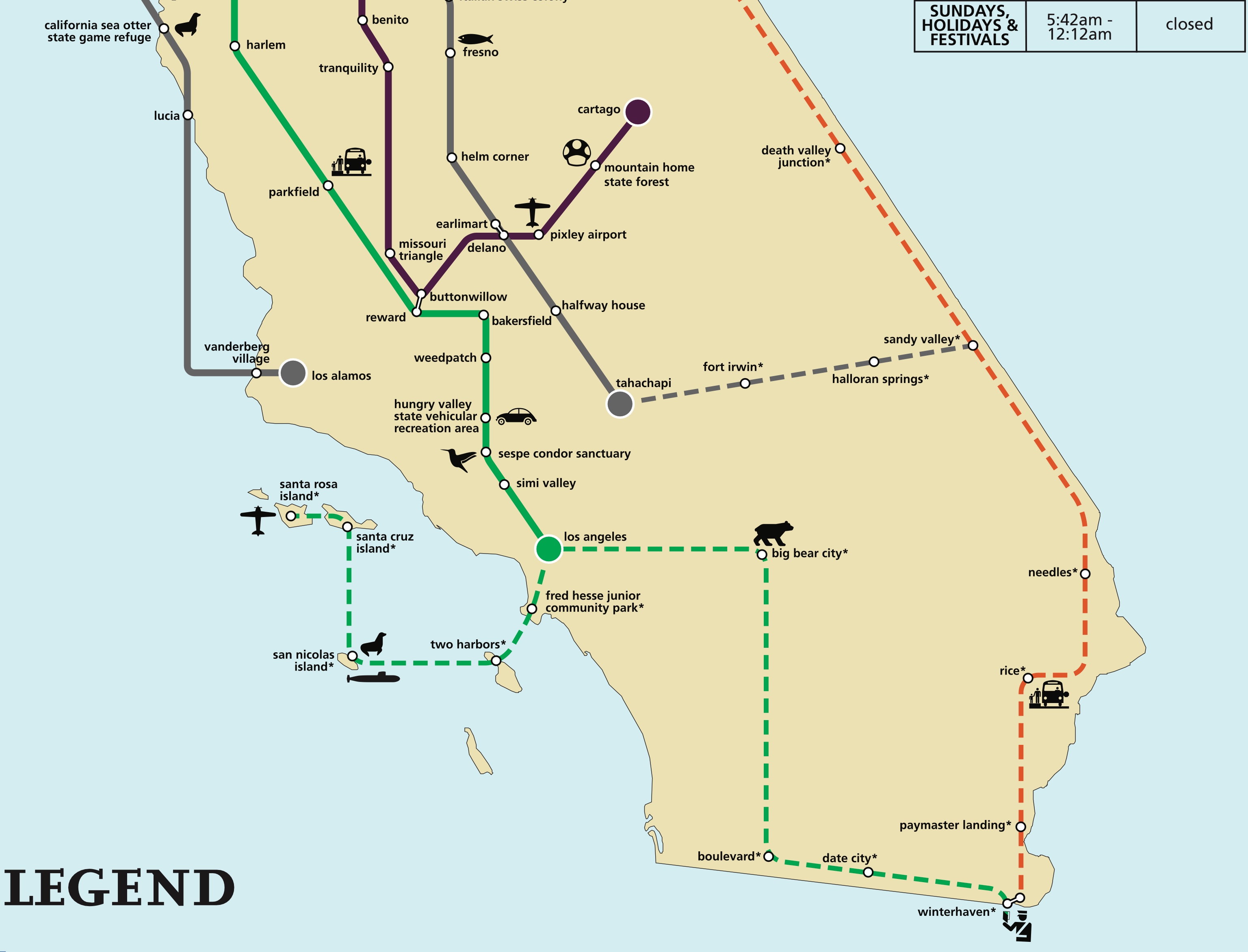 Sadly, both rail lines connecting Winterhaven remain unfinished.