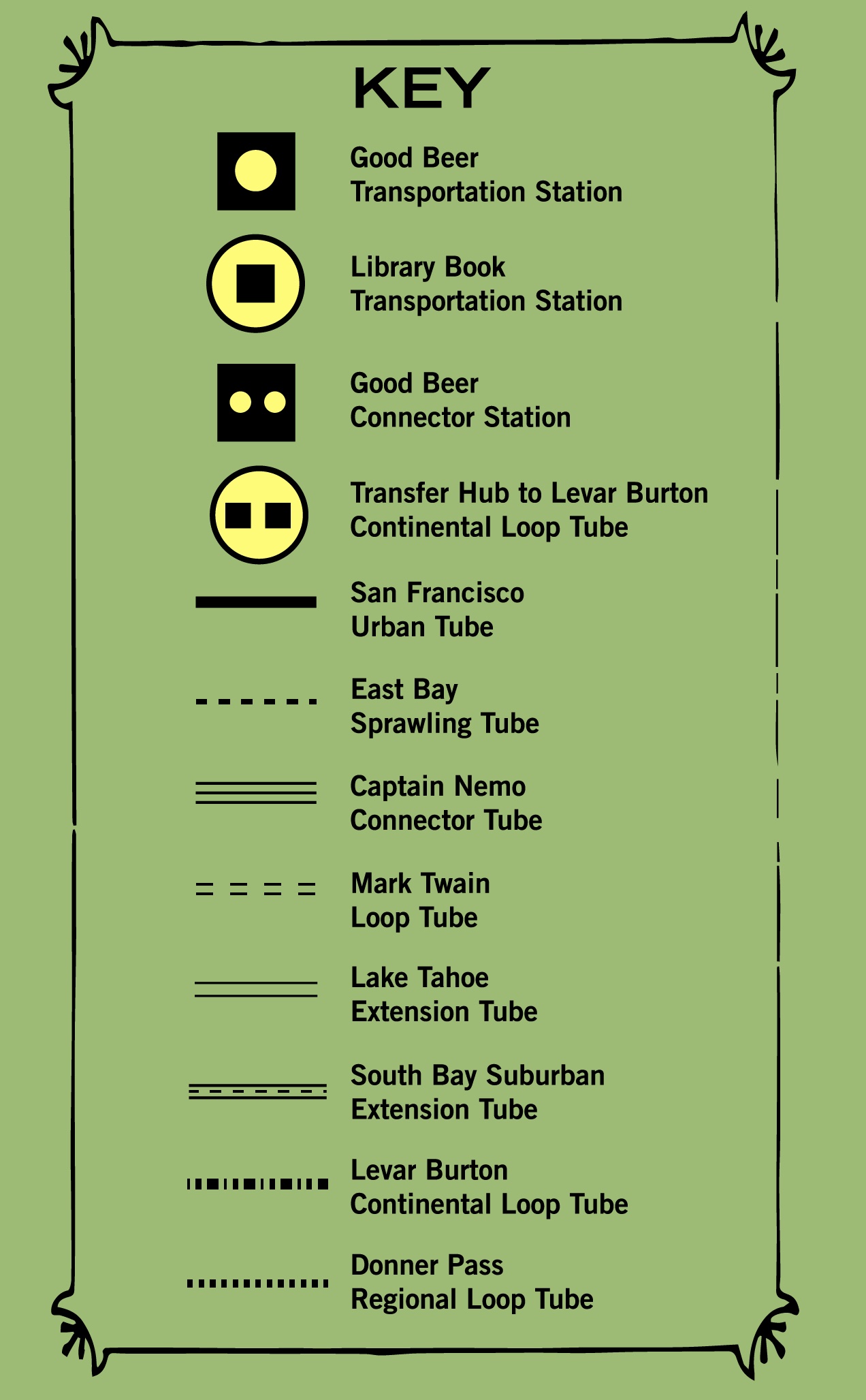 The Levar Burton Continental Route was my favorite