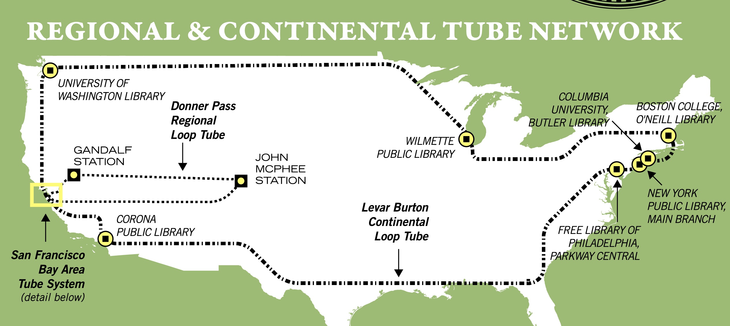 The route had to expand to reach far away locations based upon where Bean Brew No.9 was actually consumed.