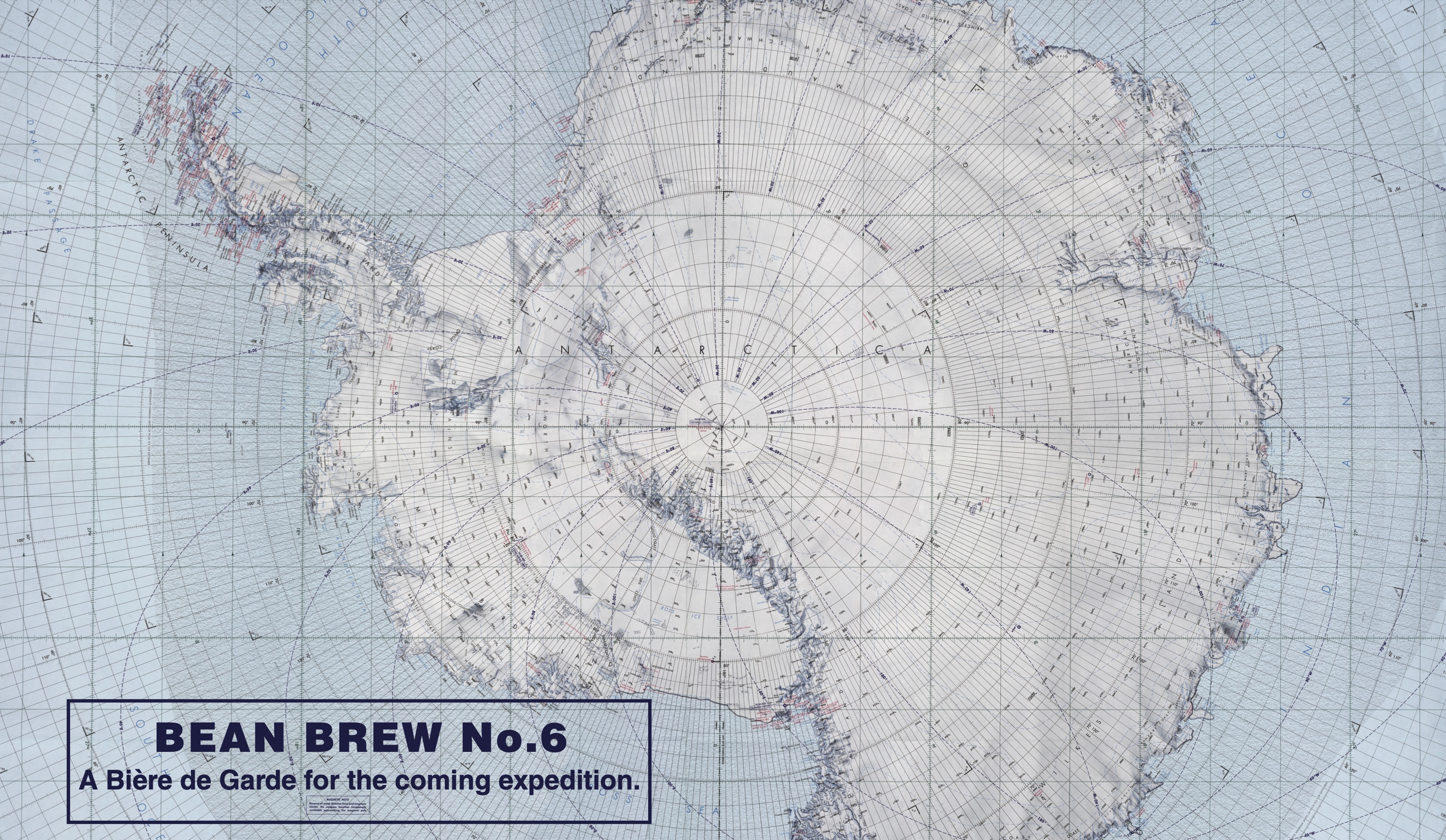 Bean Brew No.6 label, front of bottle