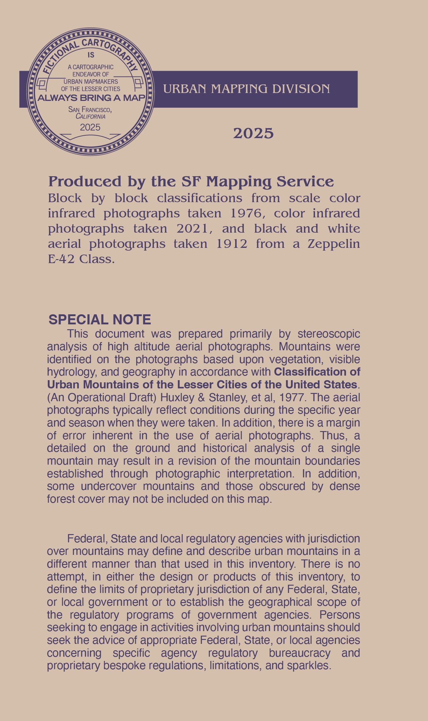 Details included on the map are a mix of anachronistic mapping gibberish and plain old fiction.